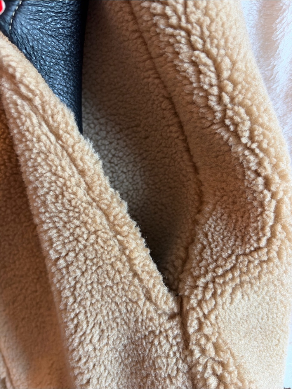 Zara Sherpa Jacket in Brown - Picture 5 of 5